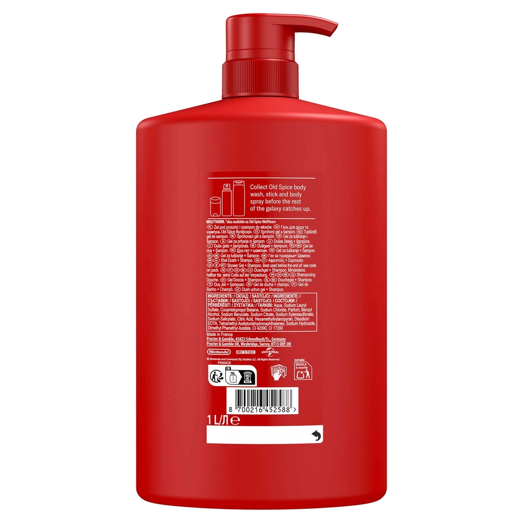 Old Spice Super Mario 3 in 1 Shower Gel 1000 ml