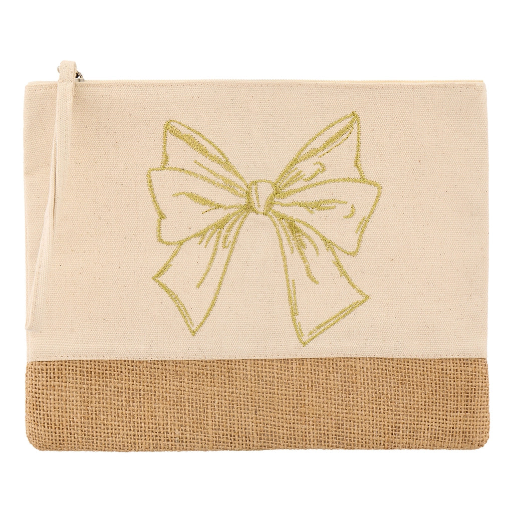 Eklips Ribbon Patterned Clutch Bag
