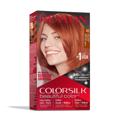 Revlon ColorSilk Beautiful Color Hair Dye 34 Velvet Burgundy
