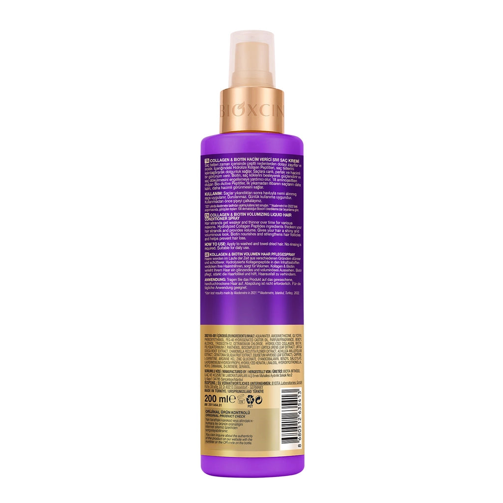 Bioxcin Collagen &amp; Biotin Volumizing Liquid Conditioner 200 ml