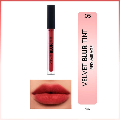 Note Velvet Blur Tint Velvet Finish Moisturizing Matte Lipstick 06 Terra Flame