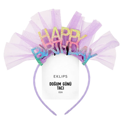 Eklips Happy Birthday Crown Pink