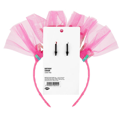 Eklips Birthday Happy Birthday Crown Dark Pink