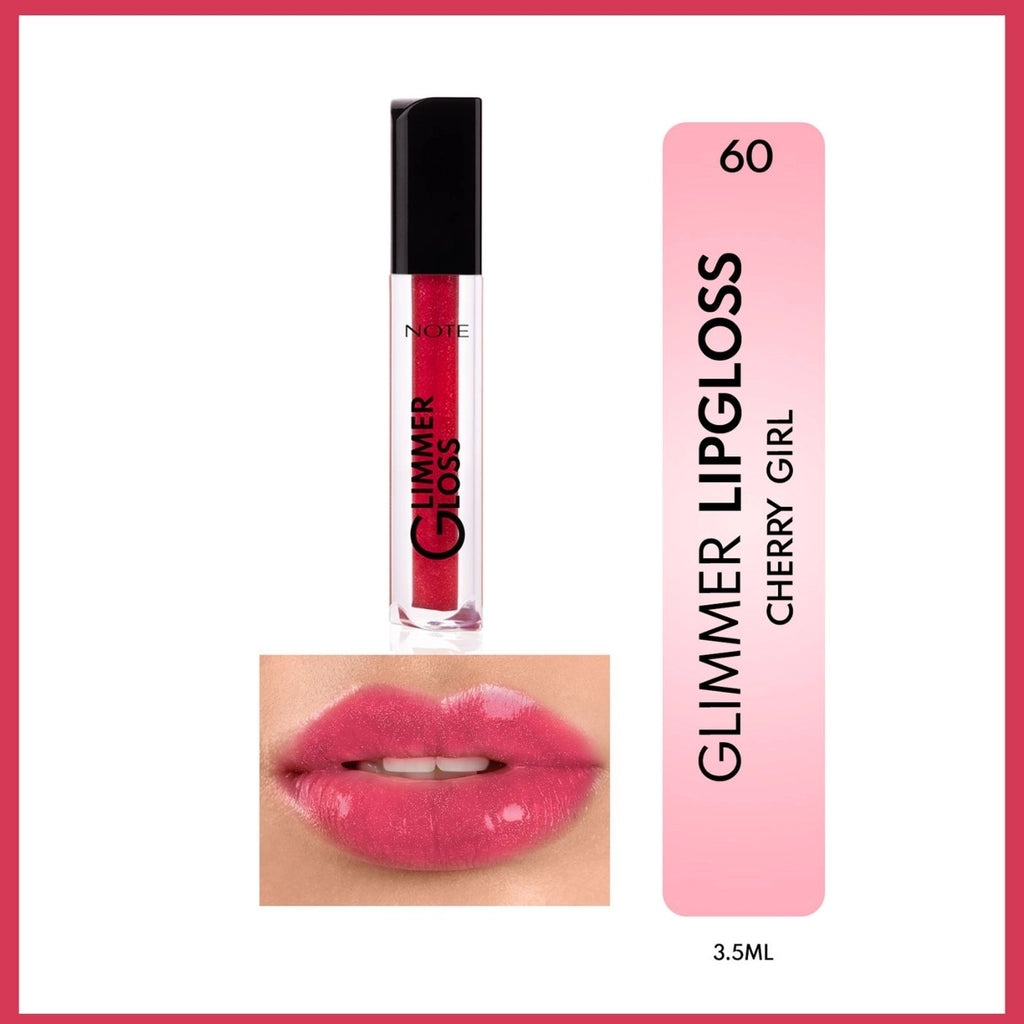 Note Glimmer Gloss Shimmering Moisturizing Lip Gloss 40 Rosy Wood