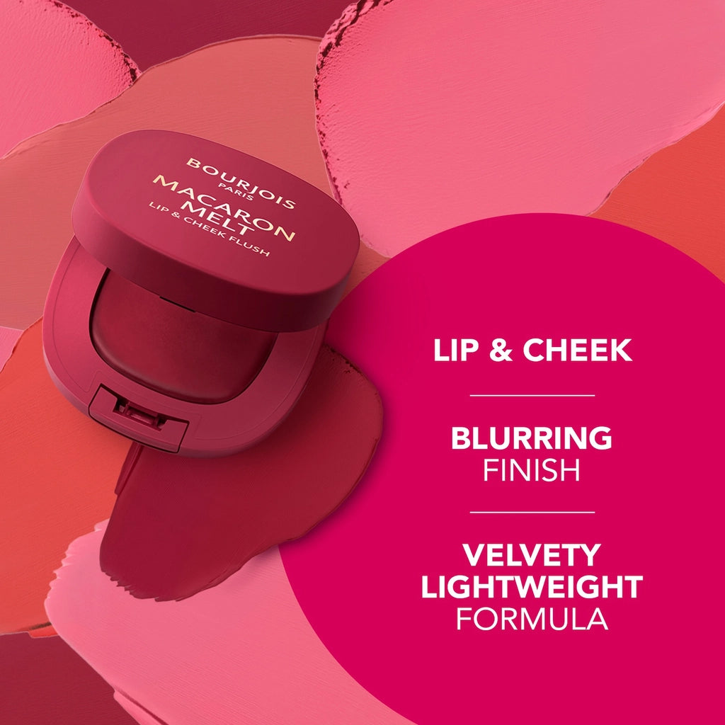 Bourjois Macaron Melt Lips &amp; Cheek Blush 03 Peach Tatin