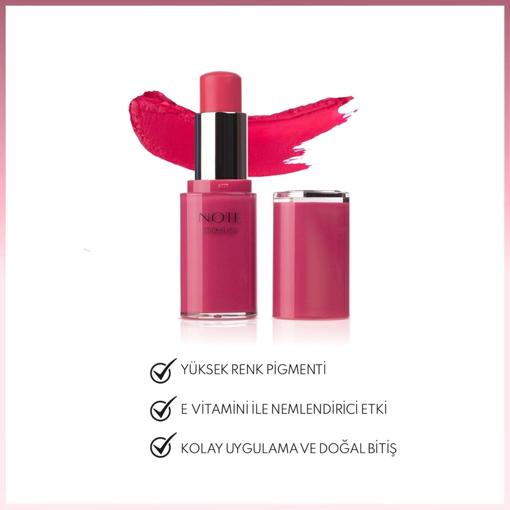 Note Stick Blush Moisturizing Soft Stick Blush 40 Ruby