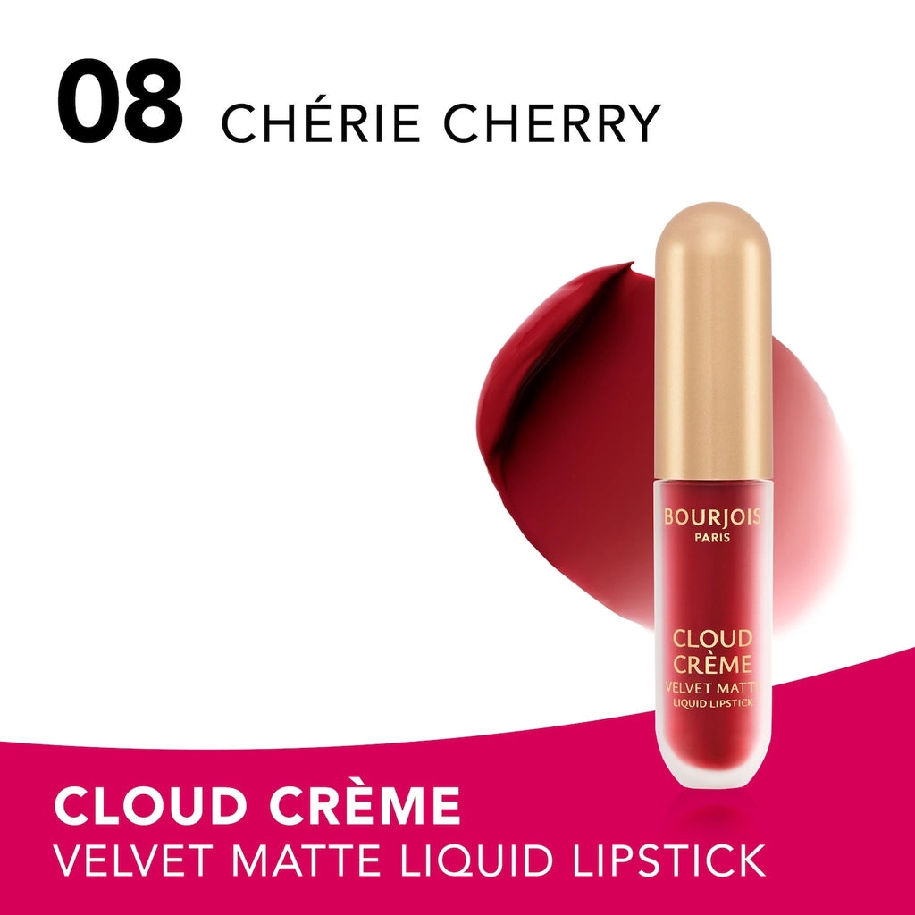 Bourjois Cloud Cream Liquid Lipstick 08 Cherie Cherry