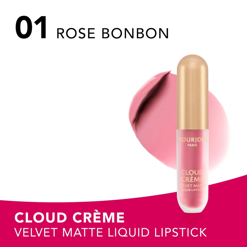 Bourjois Cloud Cream Liquid Lipstick 01 Rose Bonbon