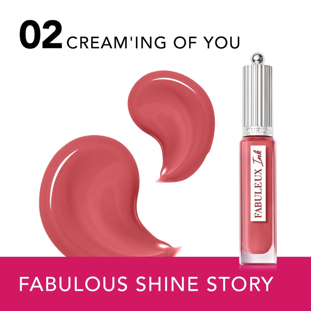 Bourjois Fabulous Shine Story Liquid Lipstick 02 Cream&