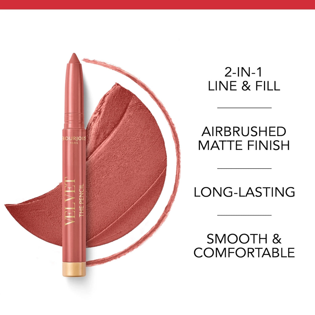 Bourjois Velvet The Pencil Pencil Lipstick 01 Nudifull