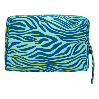 Eklips Blue Green Zebra Pattern Travel Bag