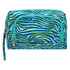 Eklips Blue Green Zebra Pattern Travel Bag