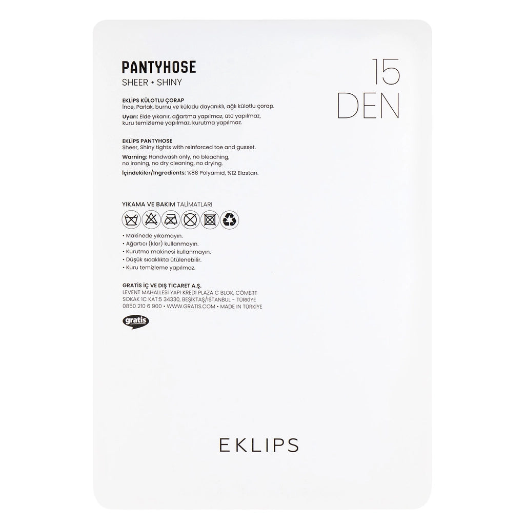 Eklips Cocoa Pantyhose Size L