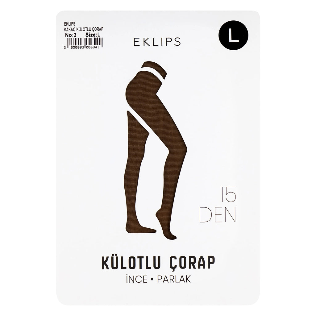 Eklips Cocoa Pantyhose Size L