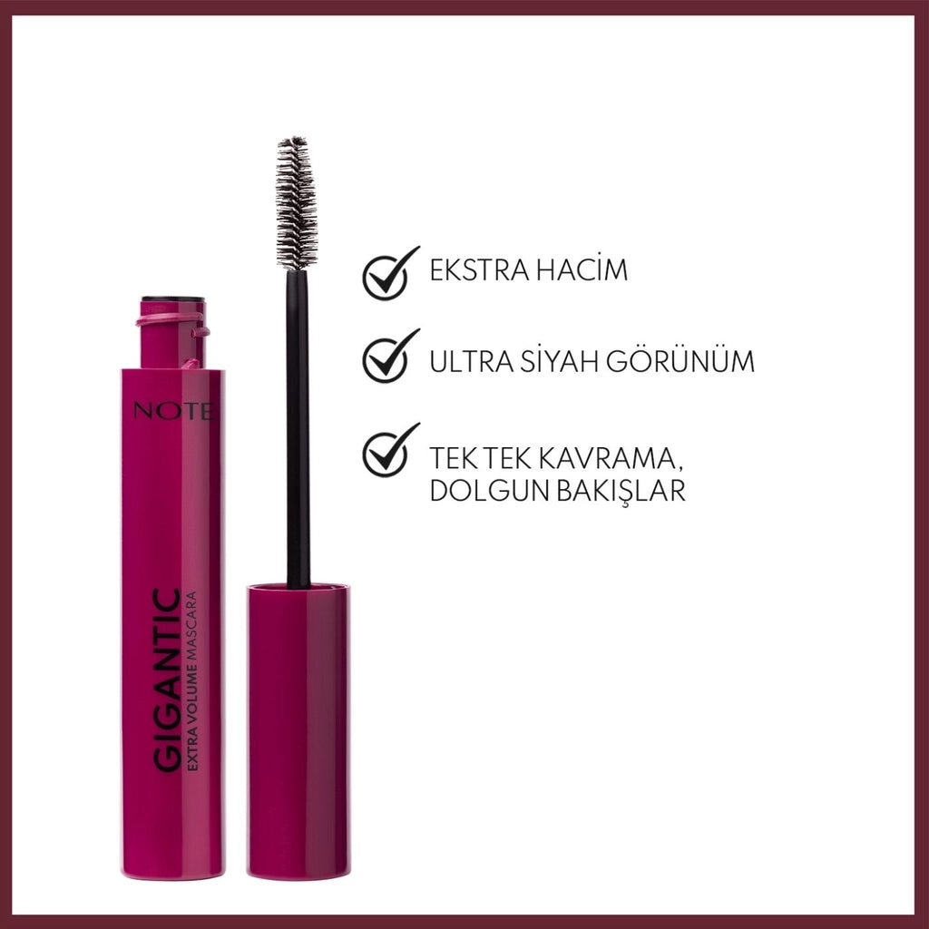 Note Gigantic Extra Volume and False Eyelash Effect Mascara Black