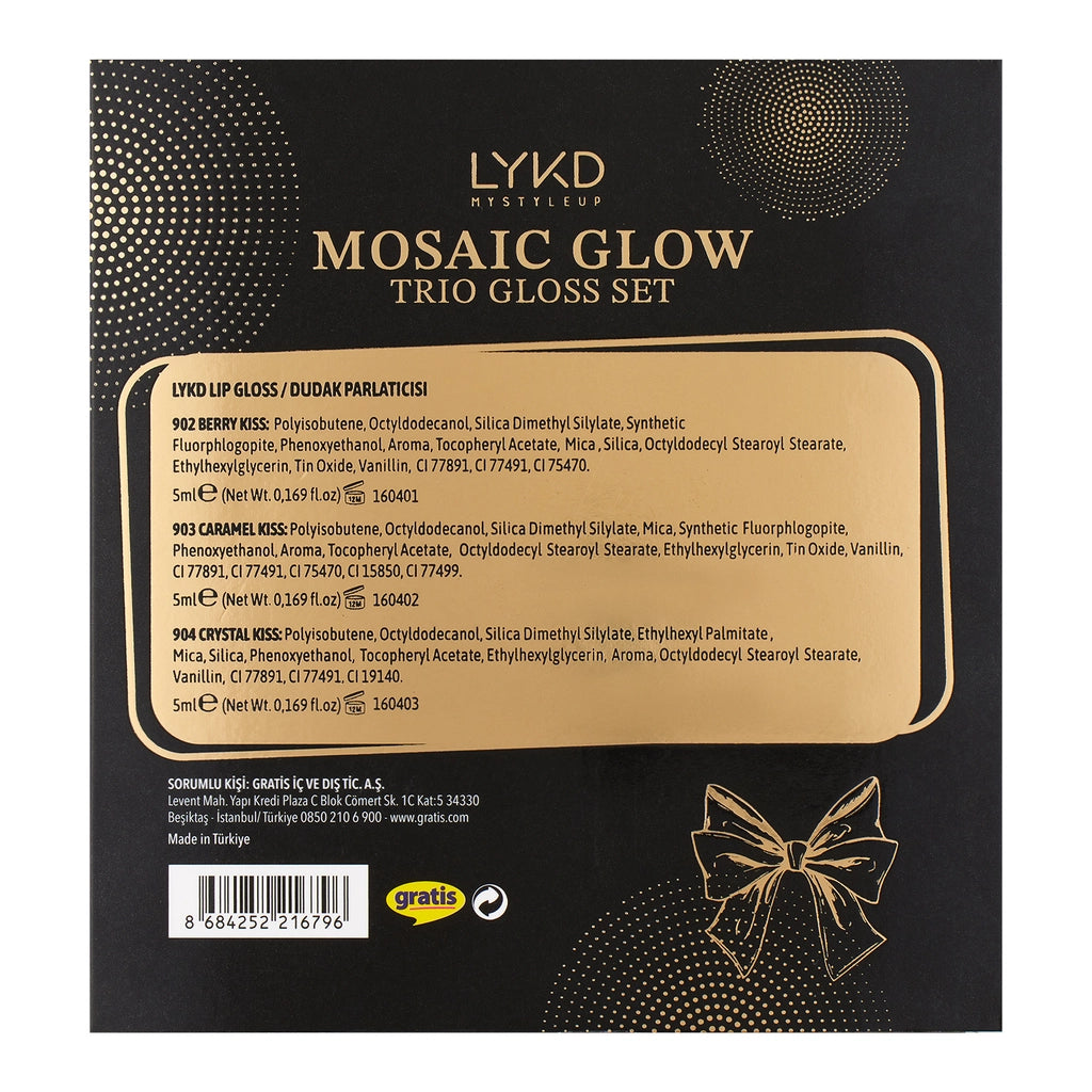 LYKD Mosaic Trio Lip Gloss Set