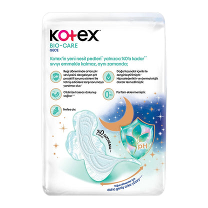 Kotex Bio-Care Quadro Night (Size 6) Sanitary Pads 14 Pack