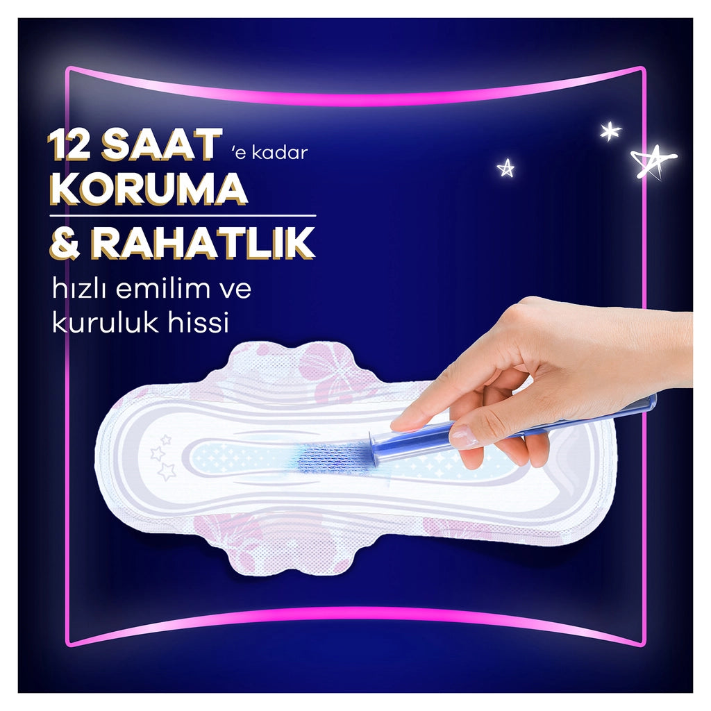 Orkid Platinum Worry-Free Night Hygiene Pad Package (Night Extra Plus (Size 5) 14 Pieces + Night Extra (Size 4) 16 Pieces)