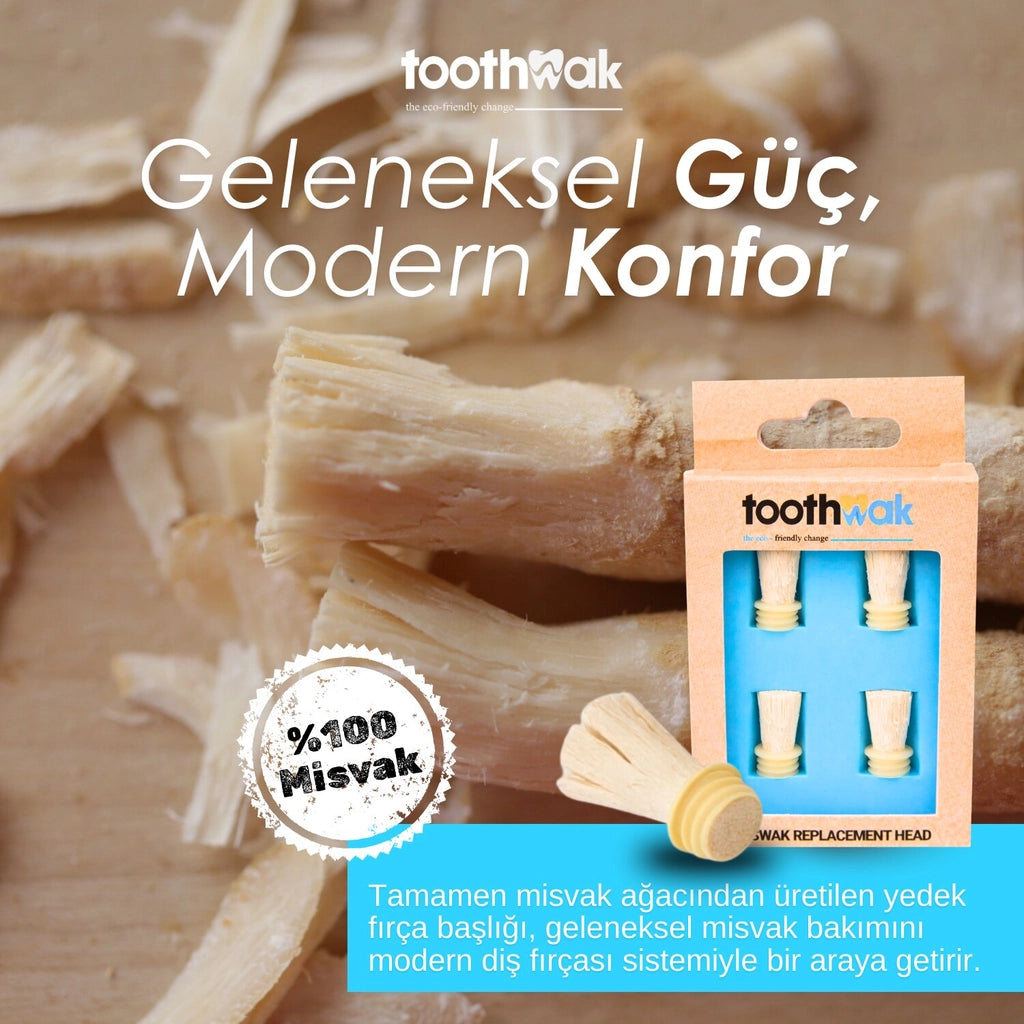 Toothwak Miswak Set of 4 Spare Heads