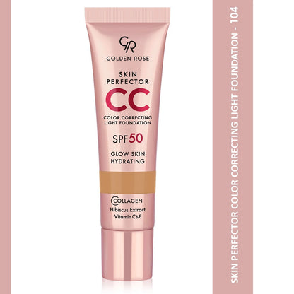 Golden Rose Skin Perfect CC SPF50 Foundation 106 Toffee