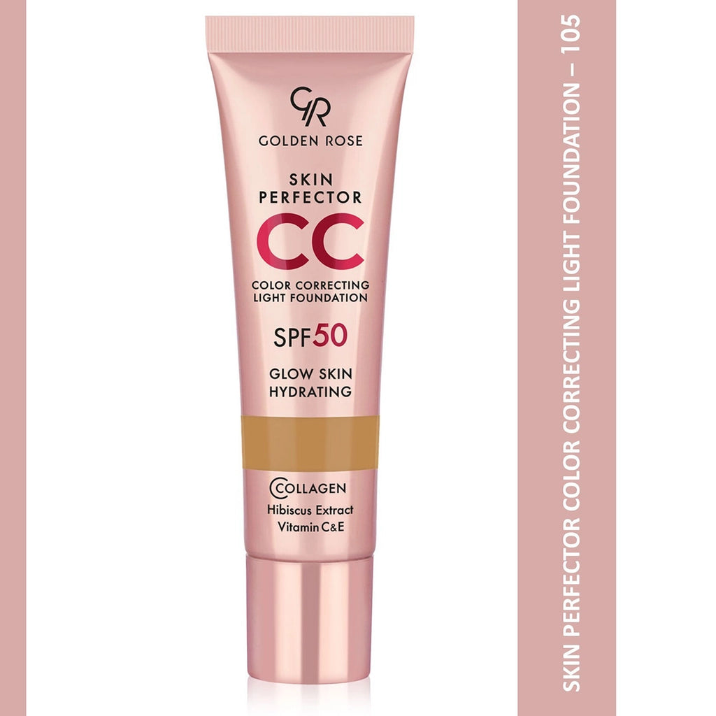 Golden Rose Skin Perfect CC SPF50 Foundation 105 Caramel