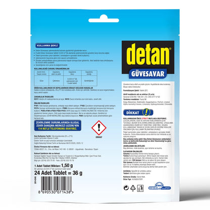Detan Moth Repellent White Soap Scented Tablets 24 Pack