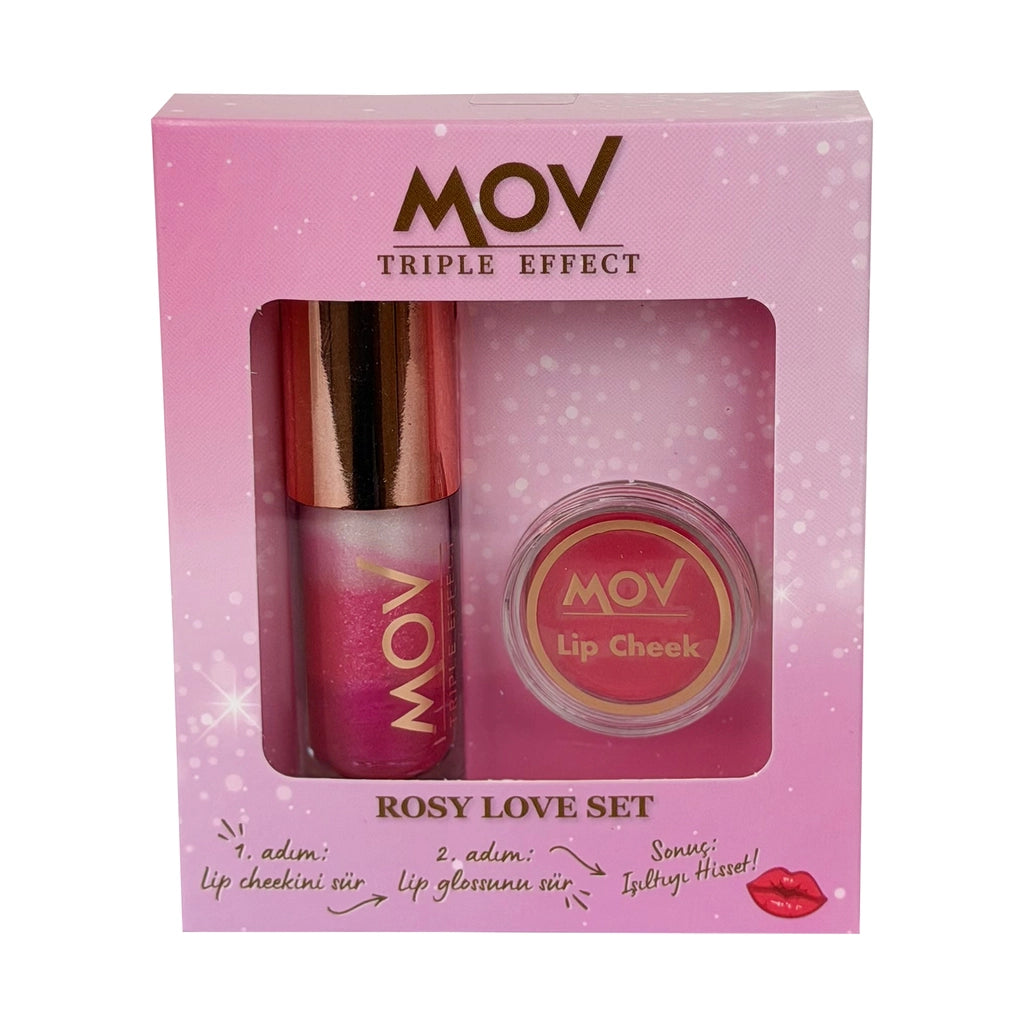 Mov Rosy Love Lip Gloss + Blush