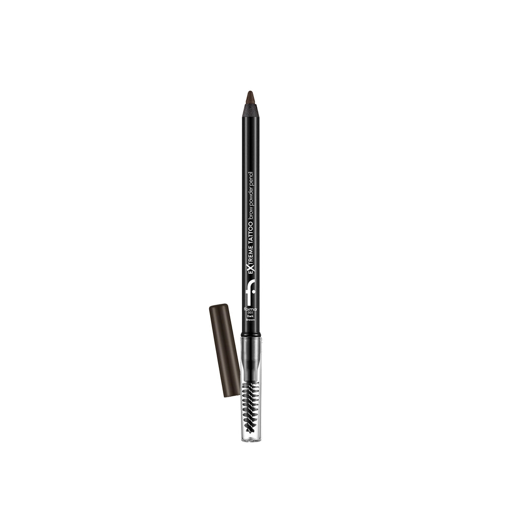 Flormar Extreme Tattoo Long Lasting Brush Eyebrow Pencil 003 Dark Brown