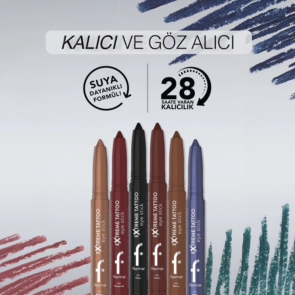Flormar Extreme Tattoo Mat Lift Gel Eye Pencil 003 Cocoa
