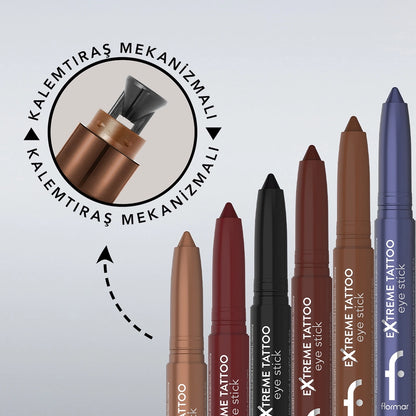 Flormar Extreme Tattoo Mat Lift Gel Eye Pencil 003 Cocoa