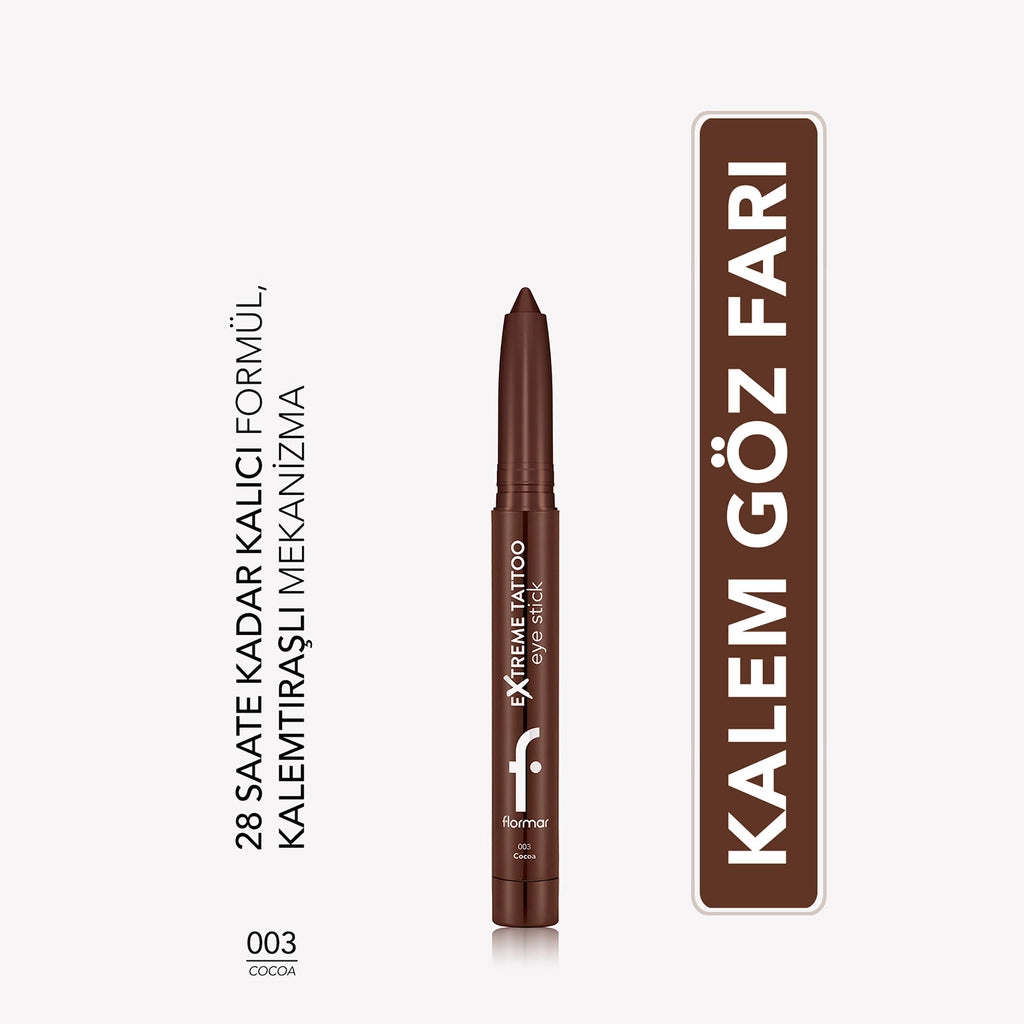 Flormar Extreme Tattoo Mat Lift Gel Eye Pencil 003 Cocoa