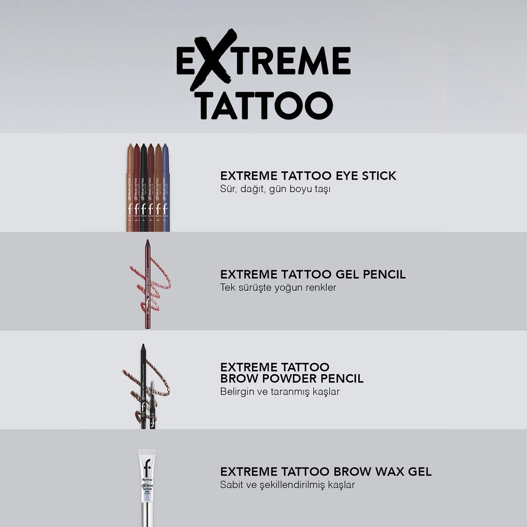 Flormar Extreme Tattoo Shimmer Lift Gel Eye Pencil 006 Navy