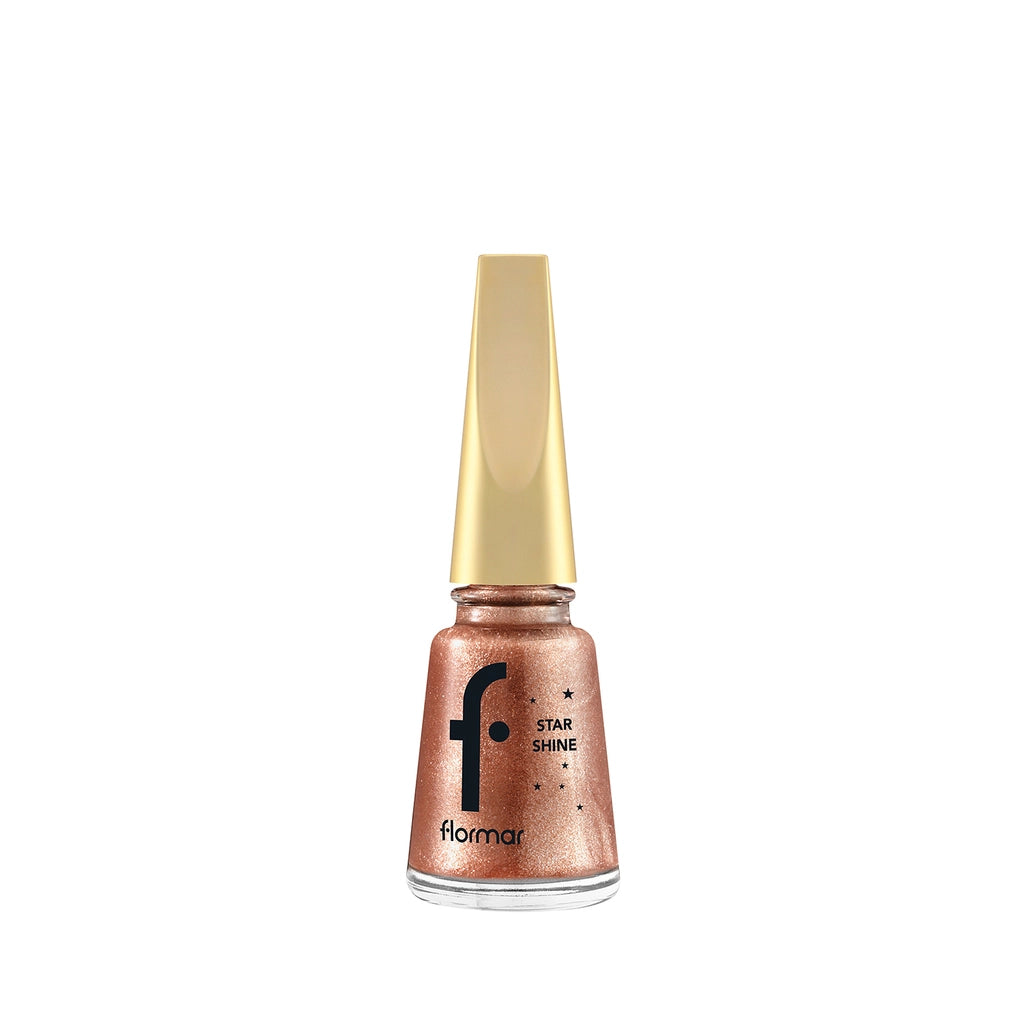 Flormar Star Shine Intensely Pigmented and Metallic Look Nail Polish 046 Rose Whisper