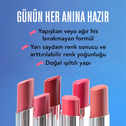Flormar Sheer Up Glossy Finish Moisturizing Lipstick 020 Hidden Desire