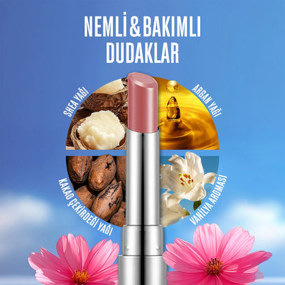 Flormar Sheer Up Glossy Finish Moisturizing Lipstick 020 Hidden Desire