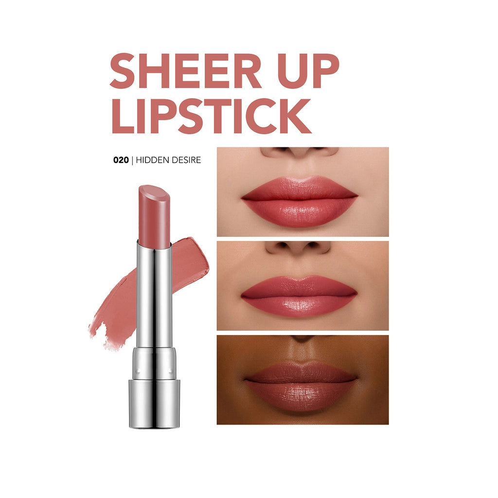 Flormar Sheer Up Glossy Finish Moisturizing Lipstick 020 Hidden Desire