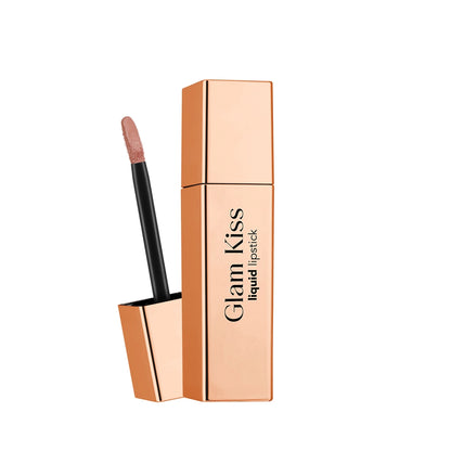 Flormar Glam Kiss Highly Pigmented &amp; Moisturizing Glass Lip Appearance Glossy Finish Lipstick 004 Cocoa Whisper