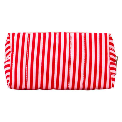 Eklips Striped Quilted Makeup Bag