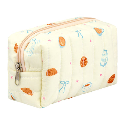Eklips Quilted Makeup Bag with Croissant
