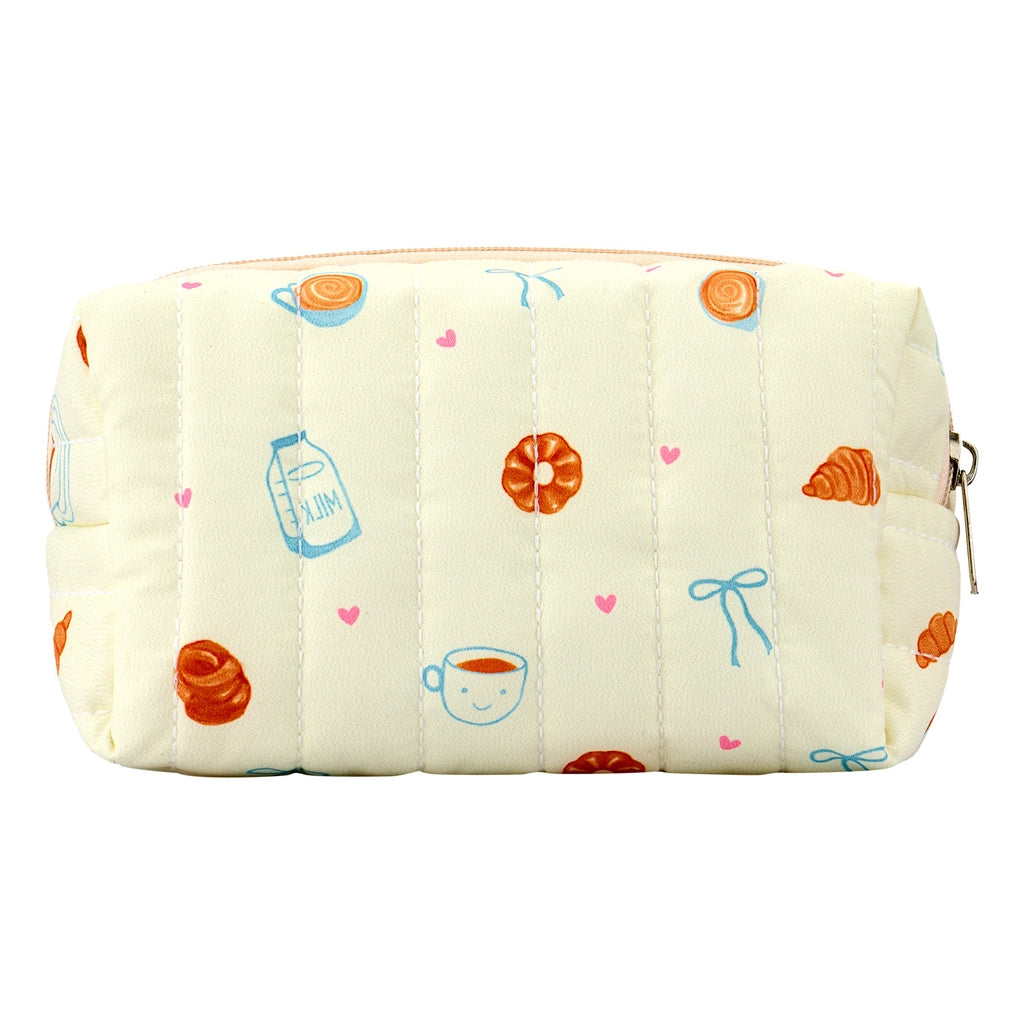 Eklips Quilted Makeup Bag with Croissant