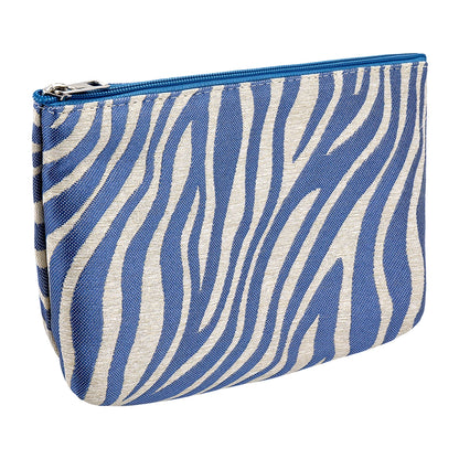 Eklips Blue Zebra Makeup Bag