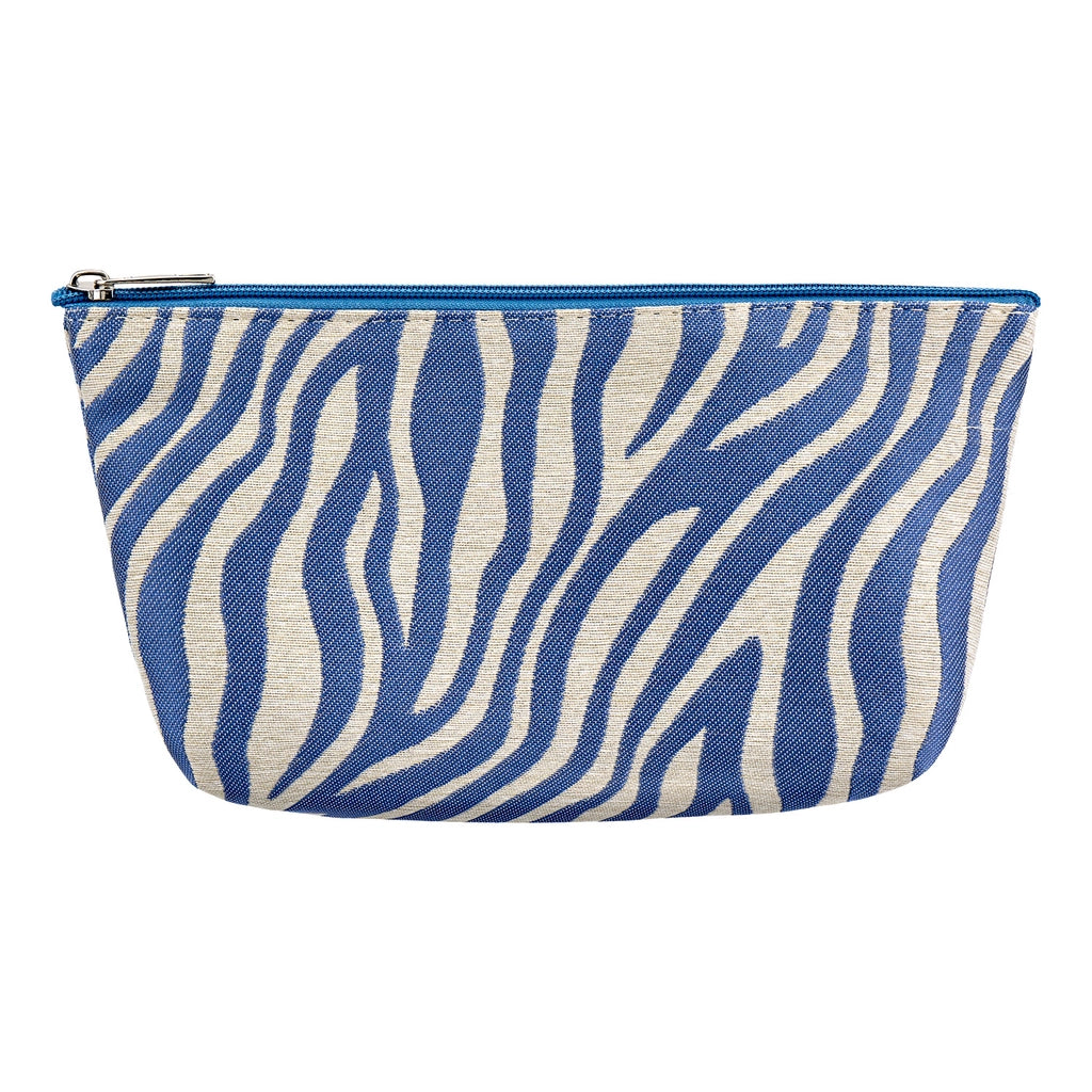 Eklips Blue Zebra Makeup Bag
