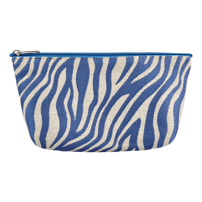 Eklips Blue Zebra Makeup Bag