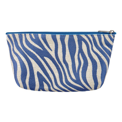 Eklips Blue Zebra Makeup Bag