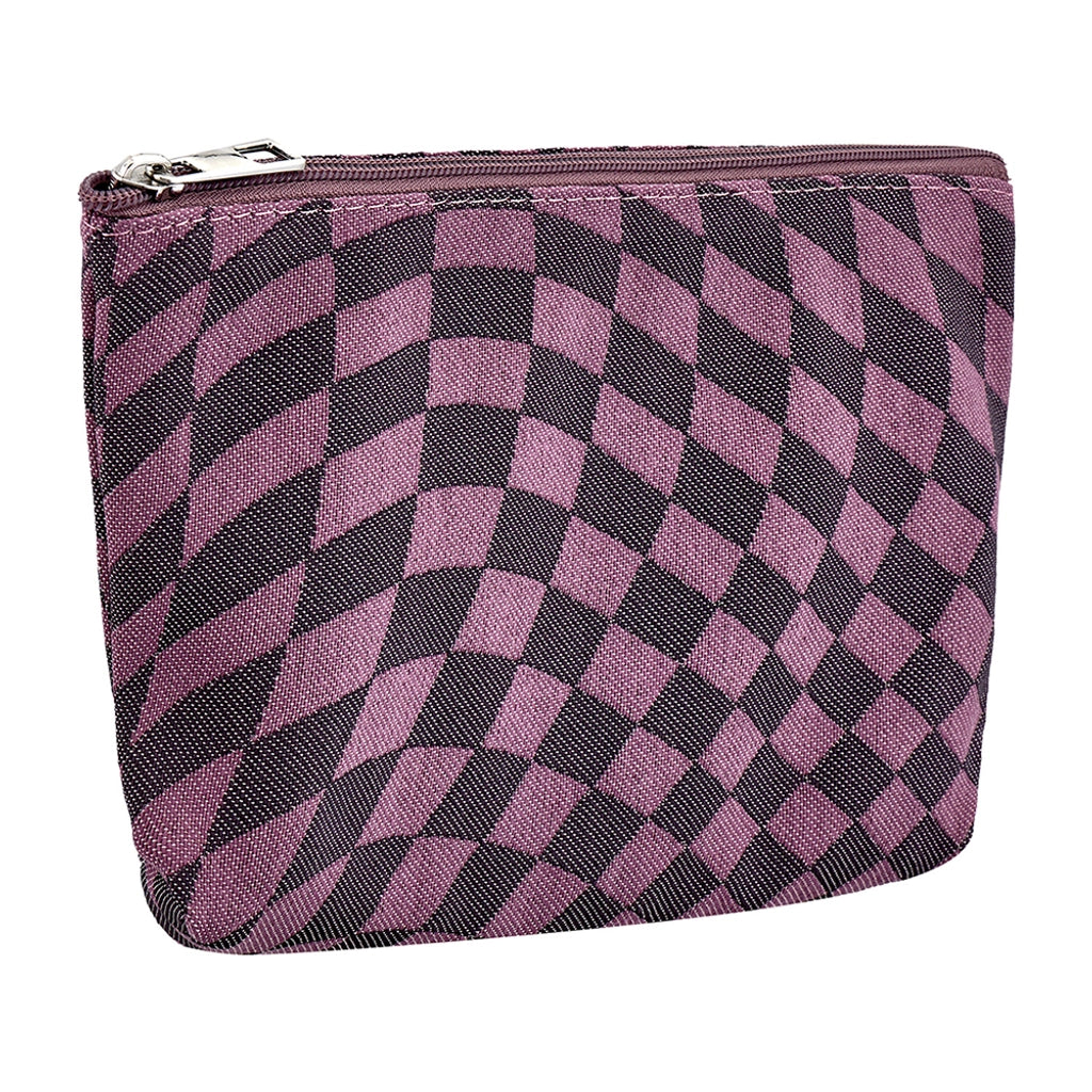 Eklips Purple Geometric Makeup Bag