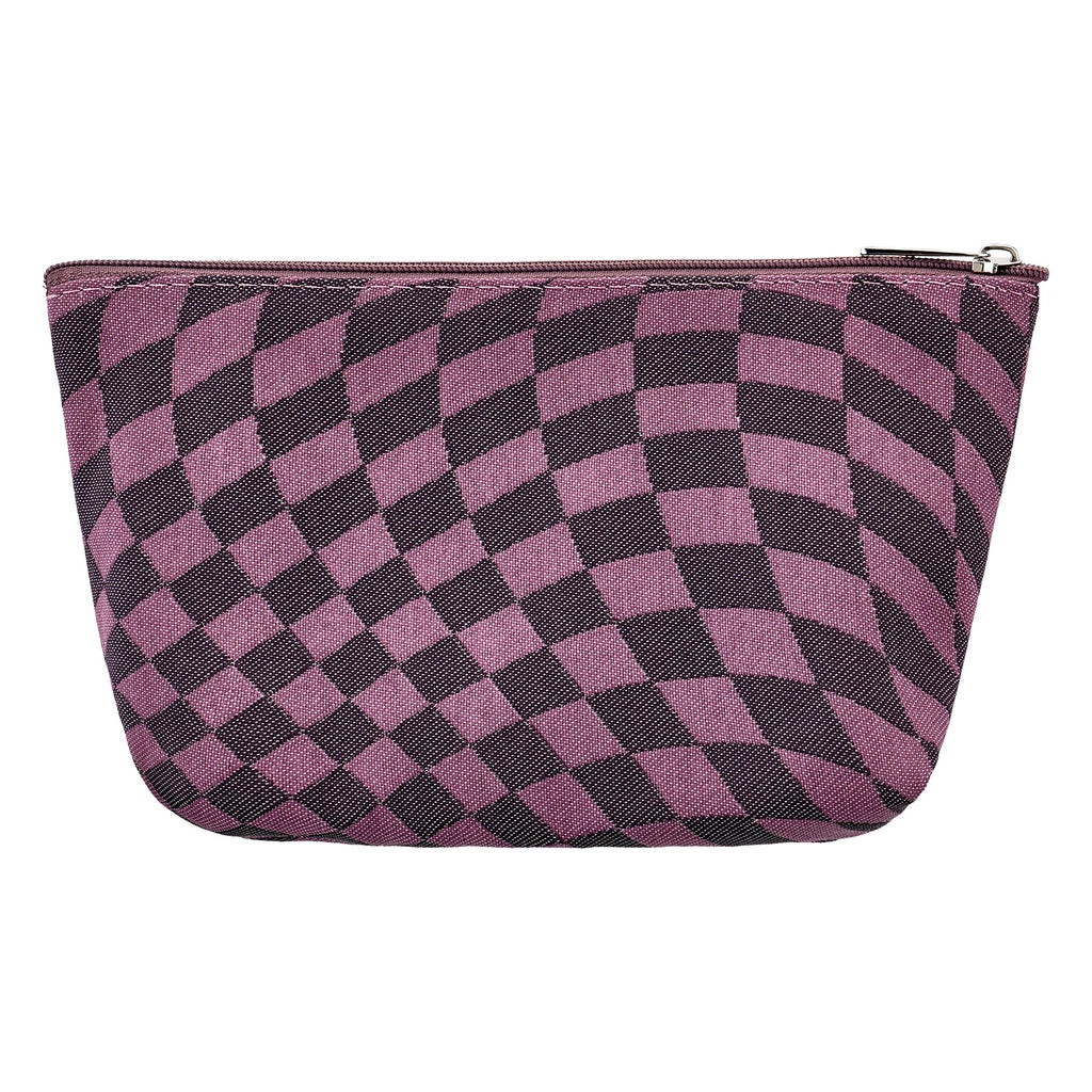 Eklips Purple Geometric Makeup Bag