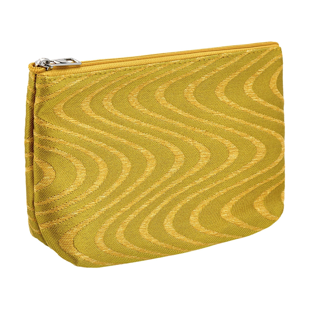 Eklips Yellow Wavy Makeup Bag
