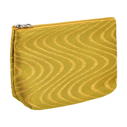 Eklips Yellow Wavy Makeup Bag