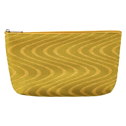 Eklips Yellow Wavy Makeup Bag