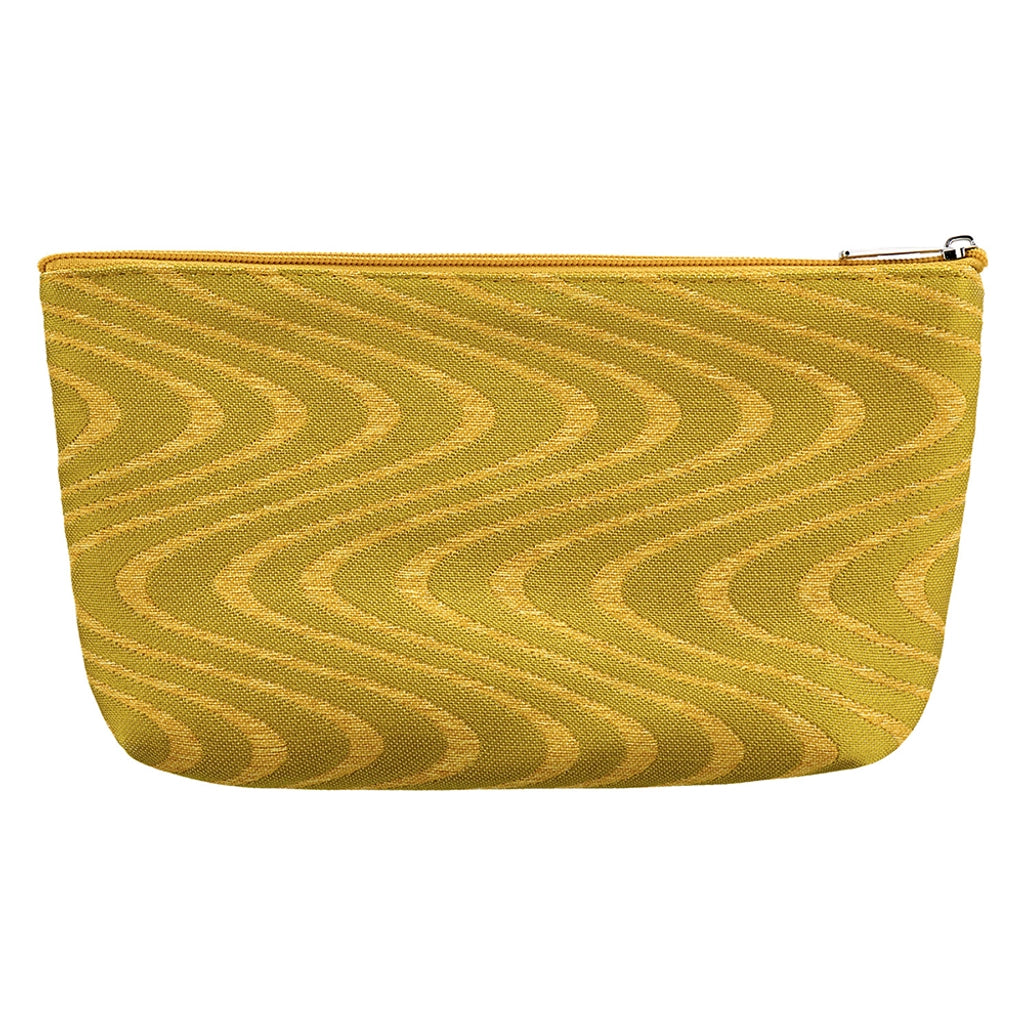 Eklips Yellow Wavy Makeup Bag